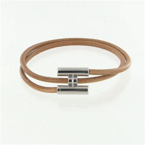 bracelet hermes femme cuir et argent|bracelet hermes argent femme prix.